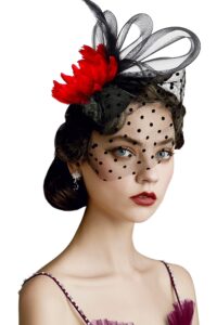 babeyond fascinator hat veil feather fascinators hair clip tea party pillbox derby hat fascinator bridal wedding veil