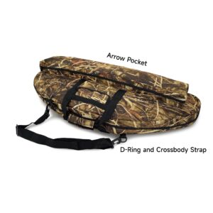 TaktZeit Tactical Compound Bow Case Soft Bow Case for Hunting 44" Length Bow Bag with Adjustable Shoulder Strap