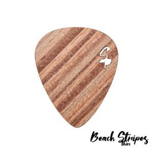 Stickpick | Set of 7 flexible guitar picks made of real wood | For electric, acoustic and bass guitars in various strengths | In aluminum can | Sustainably manufactured | Made in Germany