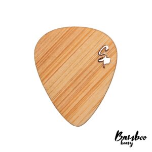 Stickpick | Set of 7 flexible guitar picks made of real wood | For electric, acoustic and bass guitars in various strengths | In aluminum can | Sustainably manufactured | Made in Germany