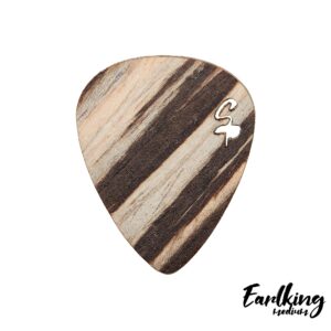 Stickpick | Set of 7 flexible guitar picks made of real wood | For electric, acoustic and bass guitars in various strengths | In aluminum can | Sustainably manufactured | Made in Germany