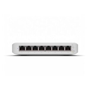 Ubiquiti UniFi Switch Lite 8 PoE | 8-Port Gigabit Switch with 4 PoE+ 802.3at Ports (USW-Lite-8-PoE),White