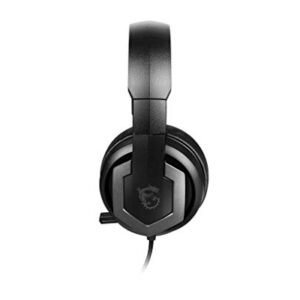 MSI Immerse GH61 Gaming Headset, Hi-Res Virtual 7.1 Surround Sound, Built-in ESS DAC & AMP, 3D Audio, Swappable Ear Cushions, 3.5mm Jack/USB, Carrying Case Included, PC/Mac/PS4/Xbox