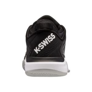 K-Swiss Women's Hypercourt Supreme Tennis Shoe, Black/White/Highrise, 7.5 M