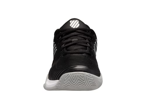 K-Swiss Women's Hypercourt Supreme Tennis Shoe, Black/White/Highrise, 7.5 M