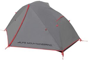 alps mountaineering helix 1-person tent, charcoal/red