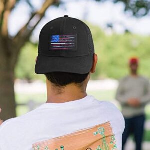 American Fish Flag Trucker Hats - Fishing Gifts for Men - Outdoor Snapback Fishing Hats Perfect for Camping and Daily Use