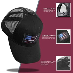 American Fish Flag Trucker Hats - Fishing Gifts for Men - Outdoor Snapback Fishing Hats Perfect for Camping and Daily Use