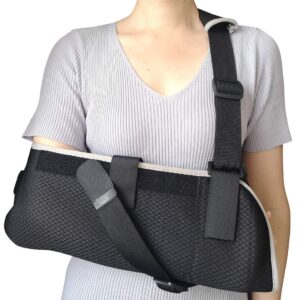 solmyr arm sling, support strap for dislocation & sprains, broken fractured arm elbow wrist,adjustable shoulder rotator cuff support brace design, adjustable shoulder rotator cuff support brace