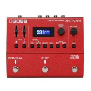 boss rc-500 loop station compact phrase recorder pedal