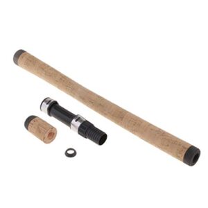 LoveinDIY 1Set DIY Cork Fishing Rod Handle Reel Seat Repair Composite Rod Grip