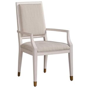 universal furniture mirand kerr wood dining arm chair (set of 2) in white