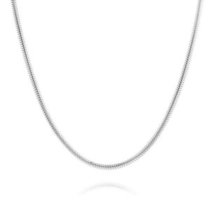 lecalla 925 sterling silver 2 mm magic 8 sided italian snake chain necklace for women 20 inches