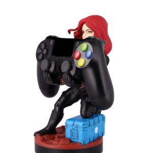 Exquisite Gaming: Marvel: Black Widow - Original Mobile Phone & Gaming Controller Holder, Device Stand, Cable Guys, Licensed Figure