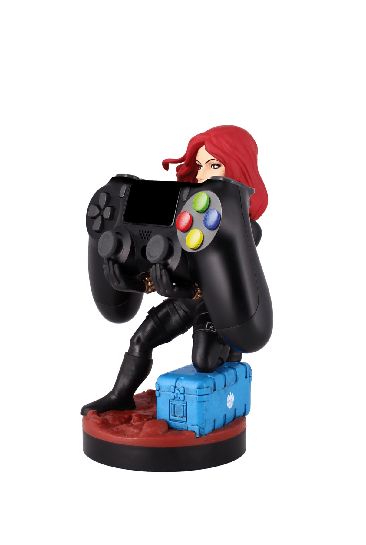 Exquisite Gaming: Marvel: Black Widow - Original Mobile Phone & Gaming Controller Holder, Device Stand, Cable Guys, Licensed Figure