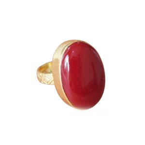 bhagat jewels made in 18k yellow gold vermeil red coral gemstone wedding ring (8)