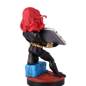 Exquisite Gaming: Marvel: Black Widow - Original Mobile Phone & Gaming Controller Holder, Device Stand, Cable Guys, Licensed Figure