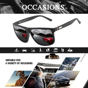 Perfectmiaoxuan Polarized sunglasses for men/women; light frame; HD pilot lenses; Golf/driving/fishing/travel Eyewear