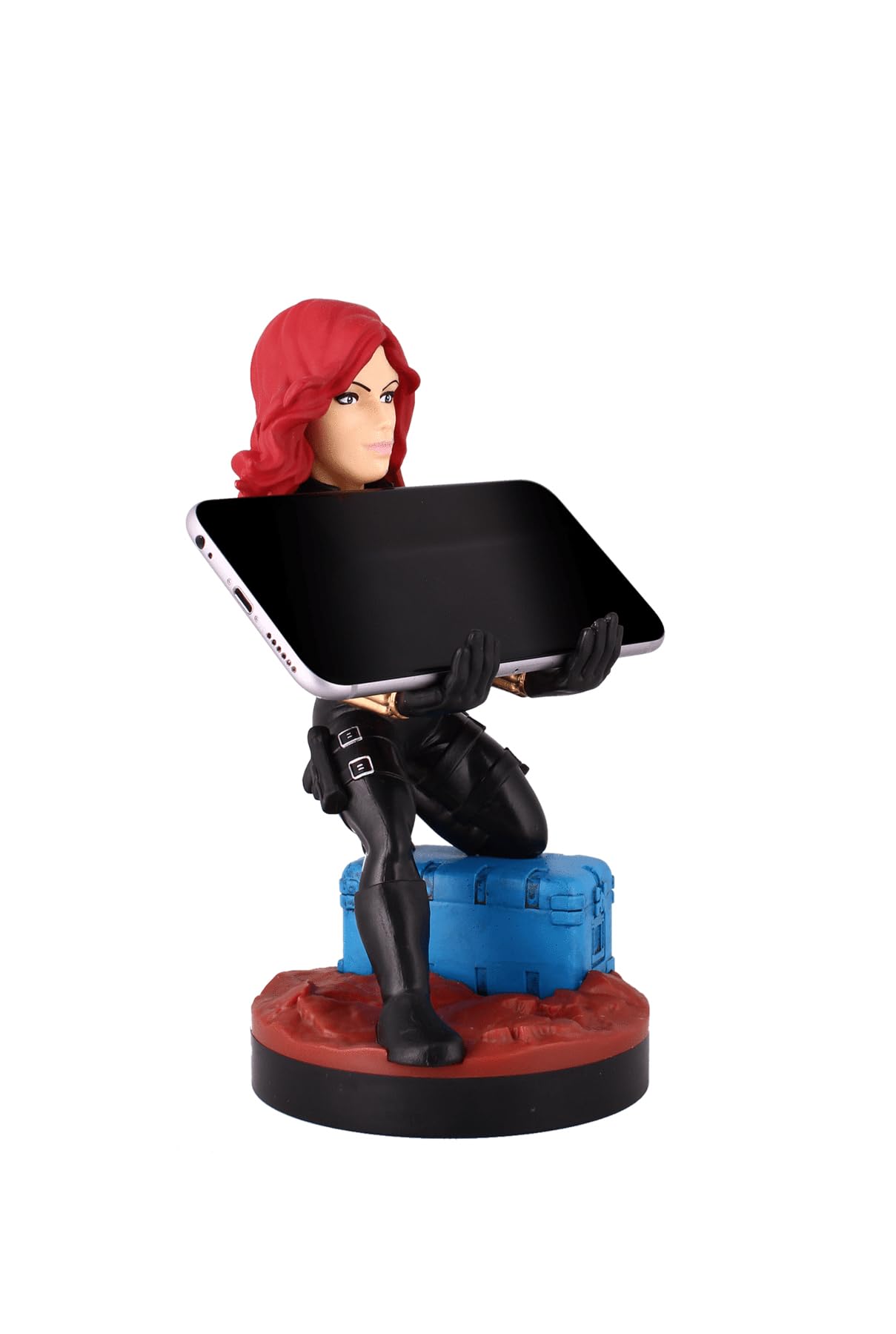 Exquisite Gaming: Marvel: Black Widow - Original Mobile Phone & Gaming Controller Holder, Device Stand, Cable Guys, Licensed Figure