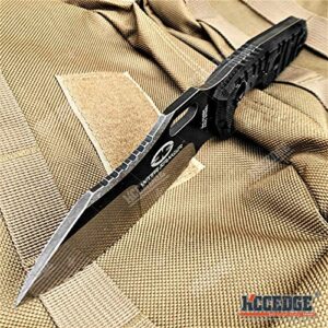 KCCEDGE BEST CUTLERY SOURCE with Armour Tactical Knife Hunting Knife Survival Knife 9.5" Full Tang Fixed Blade Knife Camping Accessories Camping Gear Survival Kit Survival Gear Tactical Gear 79637