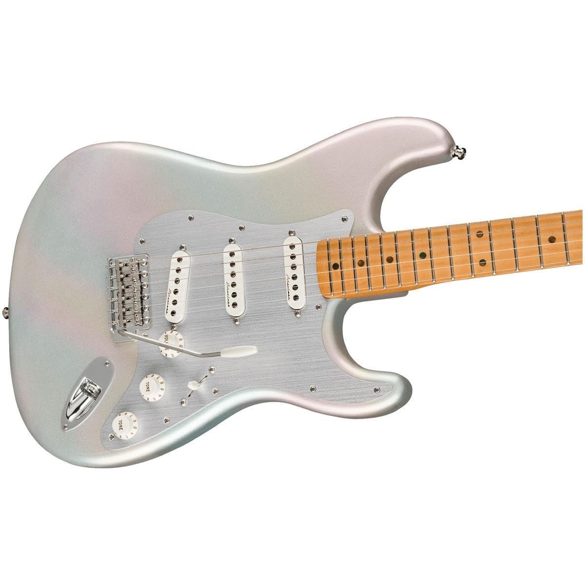 Fender H.E.R. Stratocaster Electric Guitar, with 2-Year Warranty, Chrome Glow, Maple Fingerboard