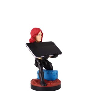 Exquisite Gaming: Marvel: Black Widow - Original Mobile Phone & Gaming Controller Holder, Device Stand, Cable Guys, Licensed Figure