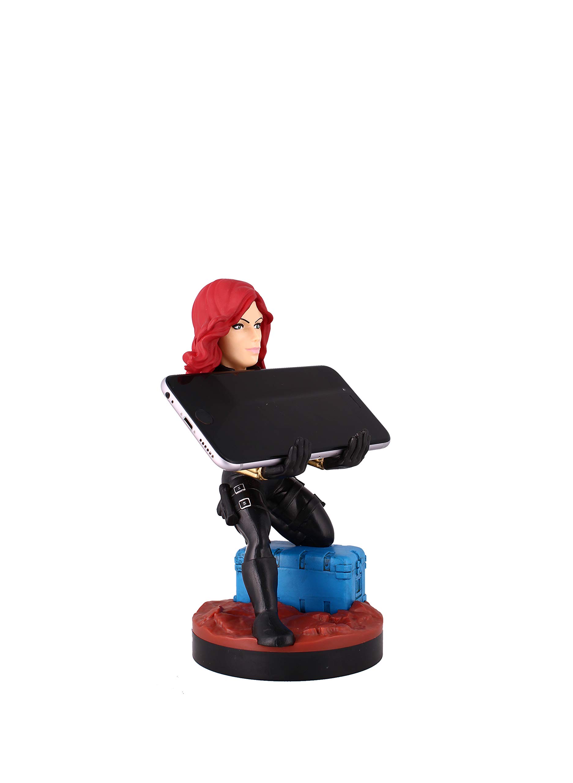 Exquisite Gaming: Marvel: Black Widow - Original Mobile Phone & Gaming Controller Holder, Device Stand, Cable Guys, Licensed Figure