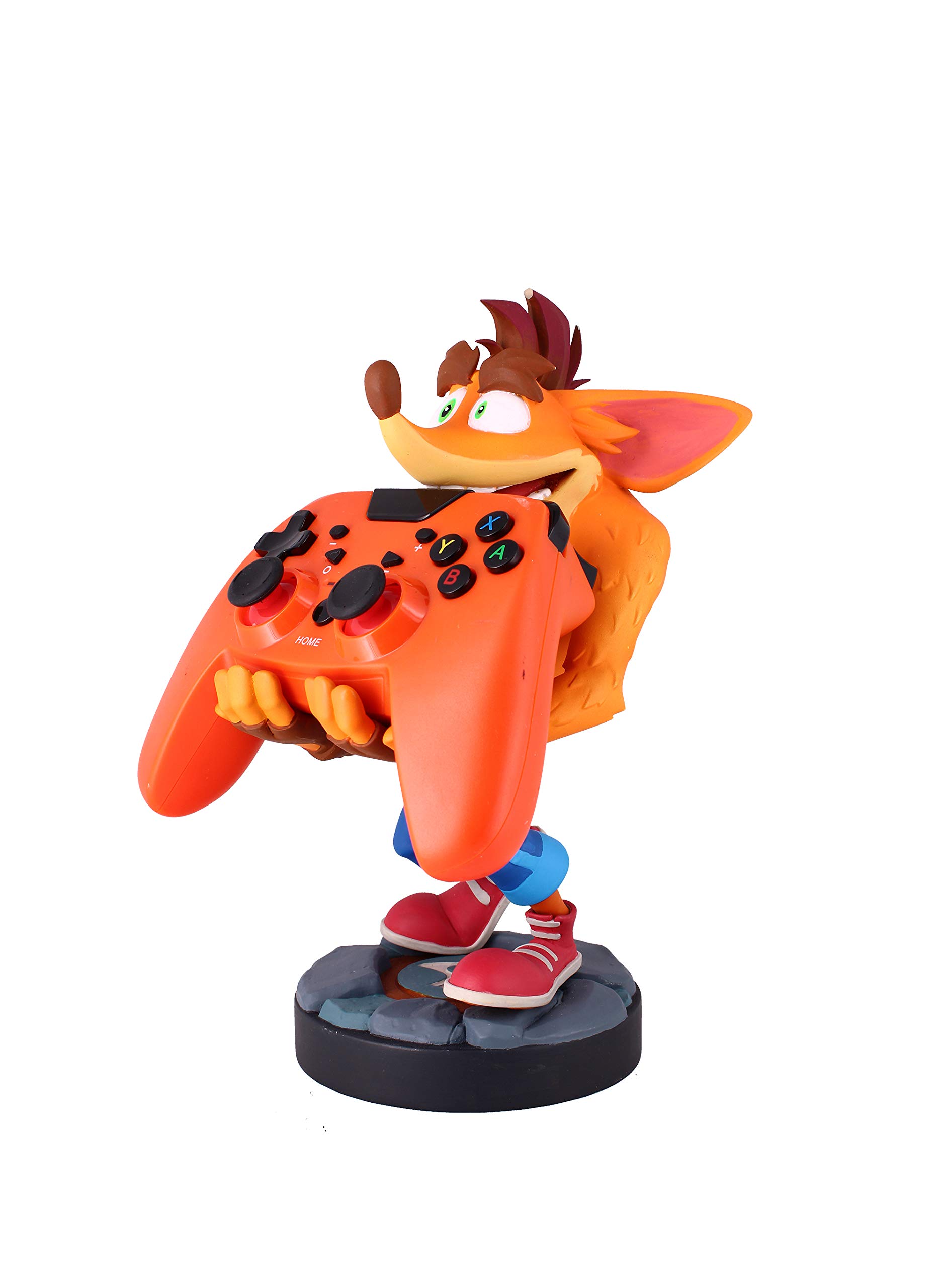 Exquisite Gaming: Crash Bandicoot 4 - Original Mobile Phone & Gaming Controller Holder, Device Stand, Cable Guys, Licensed Figure