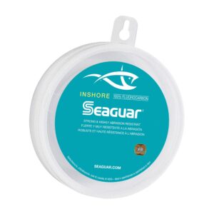 Seaguar/Kureha America LLC Seaguar in Shore 100% Fluorocarbon Leader 100yd 40lb, Clear