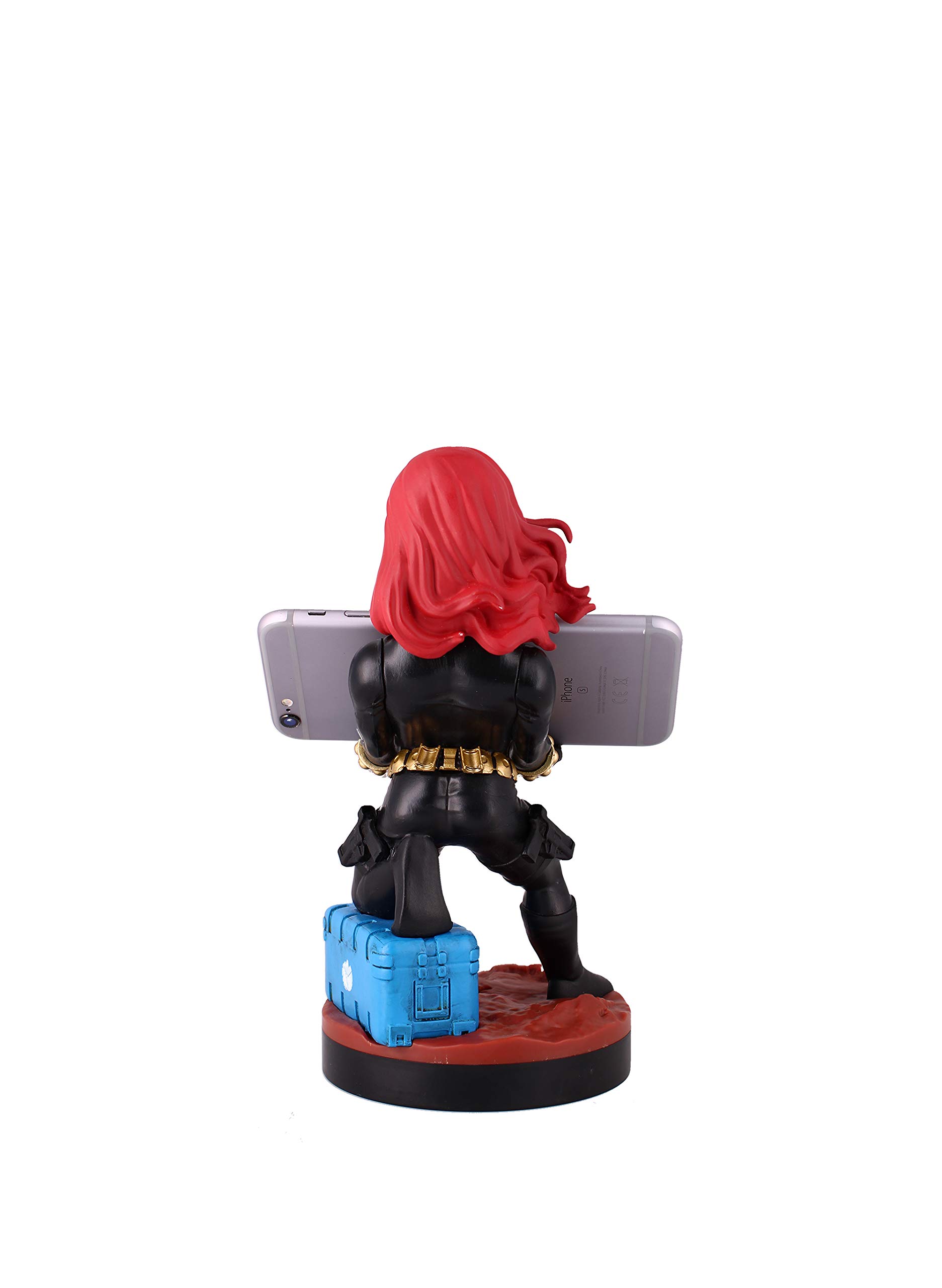 Exquisite Gaming: Marvel: Black Widow - Original Mobile Phone & Gaming Controller Holder, Device Stand, Cable Guys, Licensed Figure