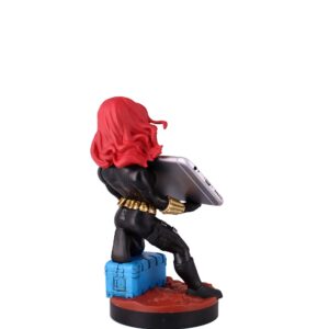 Exquisite Gaming: Marvel: Black Widow - Original Mobile Phone & Gaming Controller Holder, Device Stand, Cable Guys, Licensed Figure