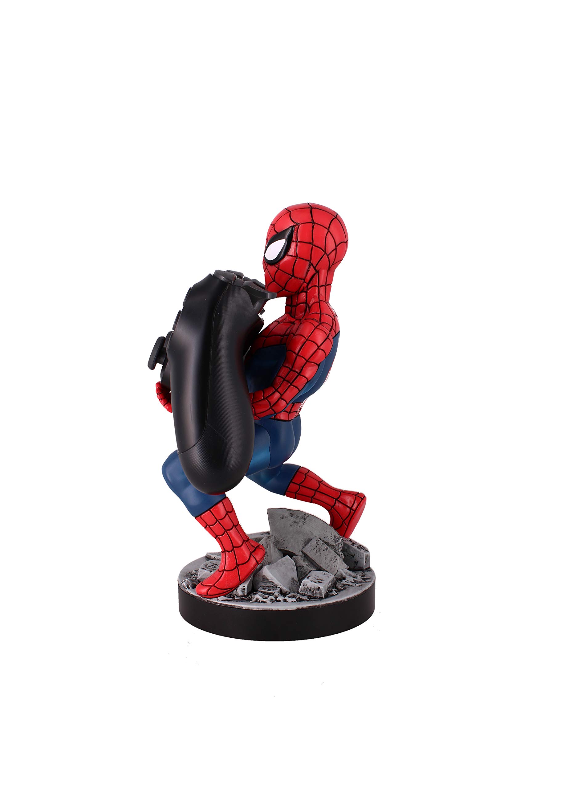 Exquisite Gaming: Marvel: The Amazing Spider-Man - Original Mobile Phone & Gaming Controller Holder, Device Stand, Cable Guys, Licensed Figure 8 Inch