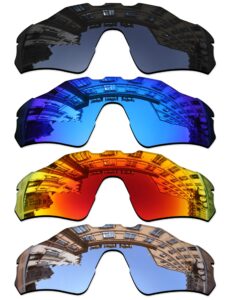 vonxyz set of 4 lenses replacement for oakley radar ev path oo9208 sunglass combo pack