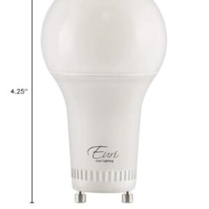 Euri Lighting EA19-14W1150eGV, LED Multi-Volt 120-277V A19, 14W (100W Equivalent), 5000K (Cool White) GU24 Base, Damp Rated, UL & Energy Star, 3YR 15K HR Warranty