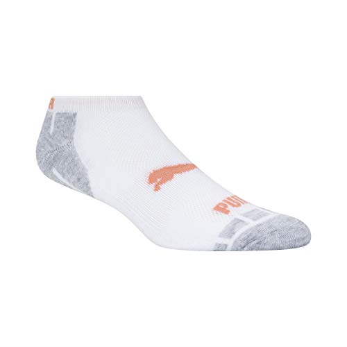 PUMA Kids' 10 Pack Low Cut Socks, Peach, 9 11 US