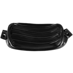 VEVOR Mophorn Ribbed Twin Eyes Boat Fender Black Boat Fender Bumper Pack of 4 and Pump to Inflate (Black, 8 x 27 inches)