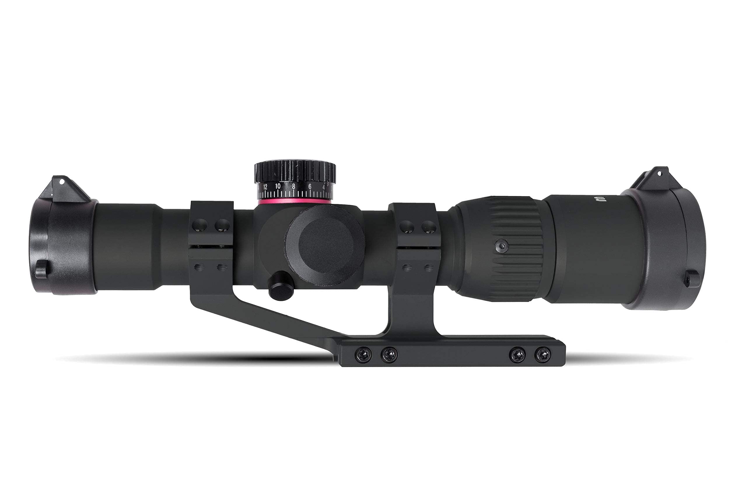 Monstrum G2 1-4x24 First Focal Plane FFP Rifle Scope | ZR305 H-Series Offset Scope Mount | Bundle