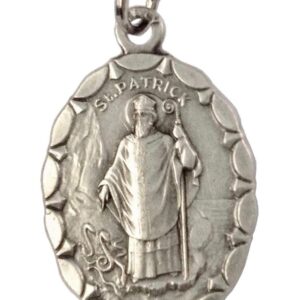 SAINT PATRICK MEDAL - OVAL SHAPE - PATRON SAINT of IRELAND -100% MADE in ITALY