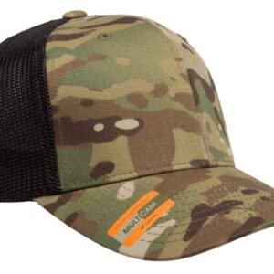 Flexfit Trucker Mesh Fitted Cap, MULTICAM® Green, OS