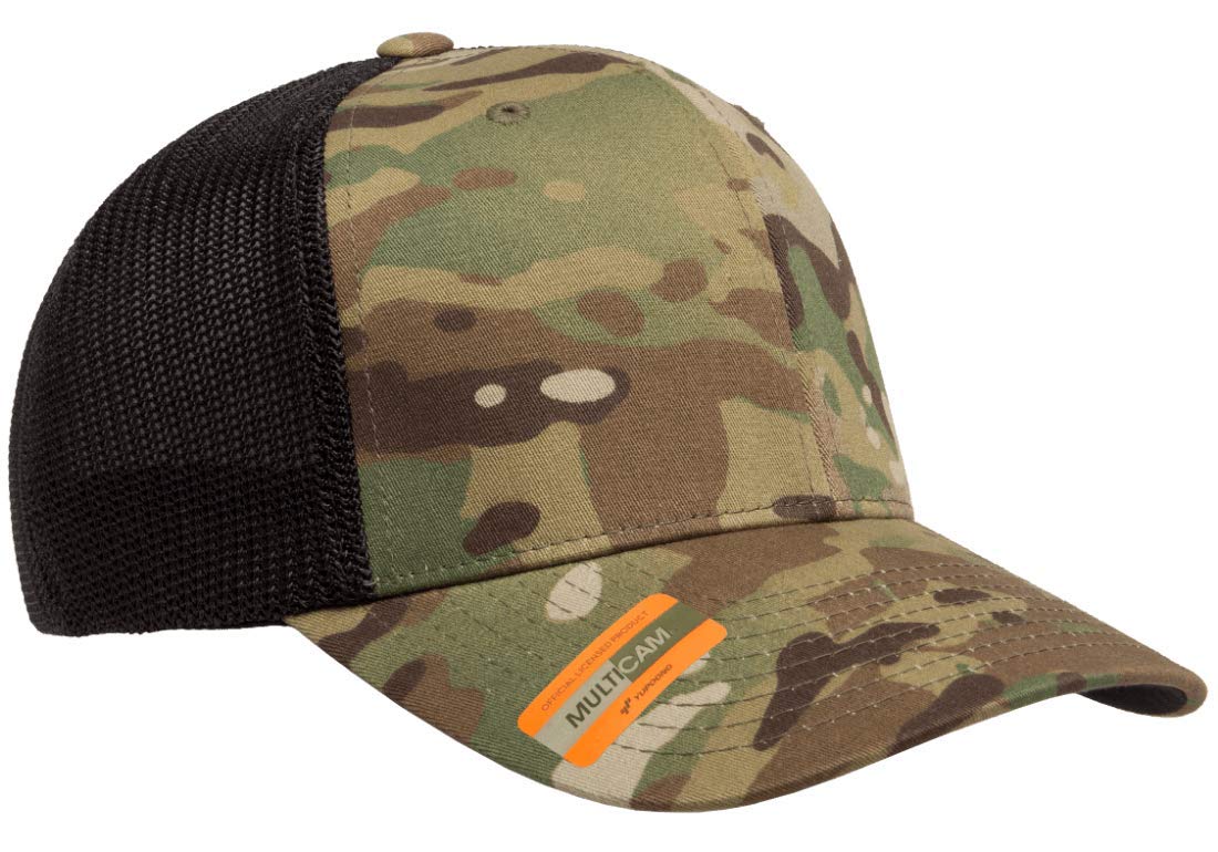 Flexfit Trucker Mesh Fitted Cap, MULTICAM® Green, OS