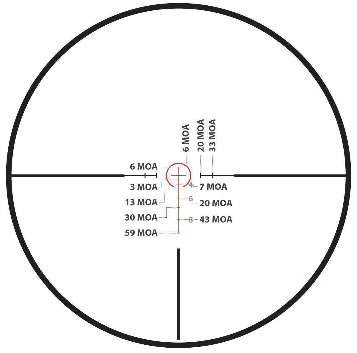 Monstrum G2 1-4x24 First Focal Plane FFP Rifle Scope | ZR305 H-Series Offset Scope Mount | Bundle