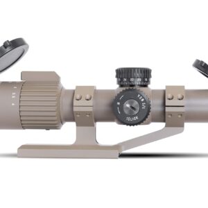 Monstrum Alpha Series 1-4x24 First Focal Plane FFP Rifle Scope | ZR305 H-Series Offset Scope Mount | Flat Dark Earth | Bundle