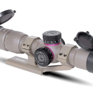 Monstrum G2 1-4x24 First Focal Plane FFP Rifle Scope | ZR305 H-Series Offset Scope Mount | Flat Dark Earth | Bundle