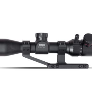 Monstrum 3-9x32 Rifle Scope with Rangefinder Reticle | ZR255 H-Series Offset Scope Mount | Bundle