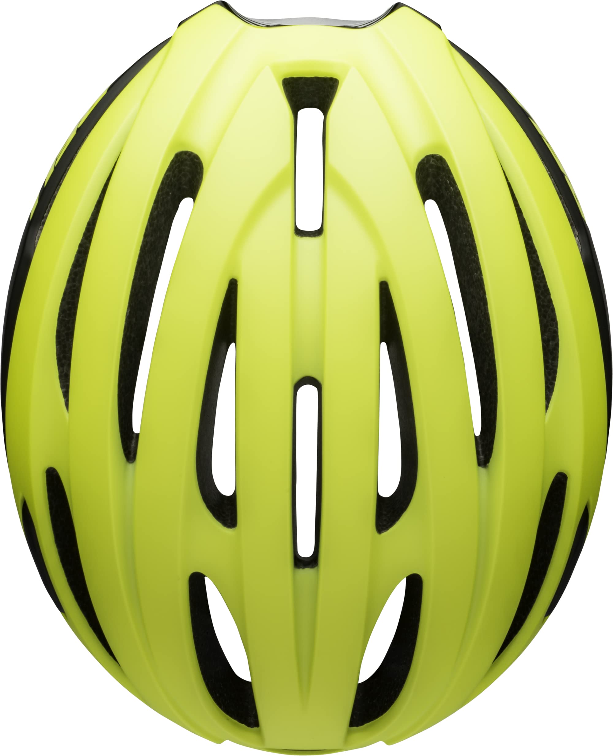 Bell Avenue LED Adult Road Bike Helmet - Matte/Gloss Hi-Viz/Black (2021), Universal Adult (53-60 cm)