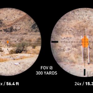 Monstrum G2 6-24x50 First Focal Plane FFP Rifle Scope with Parallax Adjustment | ME308 Extended Offset Scope Mount | Bundle