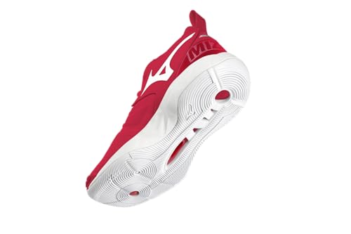 Mizuno Women's Wave Momentum 2 | Women's Indoor Volleyball Shoe | Red/White | US Women's 10.5