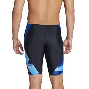 Speedo Men's Standard Swimsuit Jammer Prolt Printed Team Colors, Lane Blue, 22