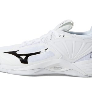 Mizuno Women's Wave Momentum 2 | Women's Indoor Volleyball Shoe | White/Black | US Women's 9