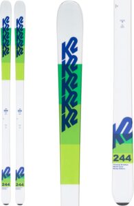 k2 244 skis, 163cm